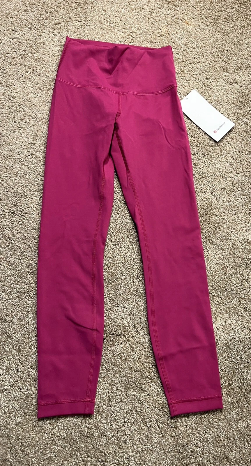 Lululemon Size 4 Wunder Train HR Tight 25” Magenta Purple MGPR Pant Everlux NWT
