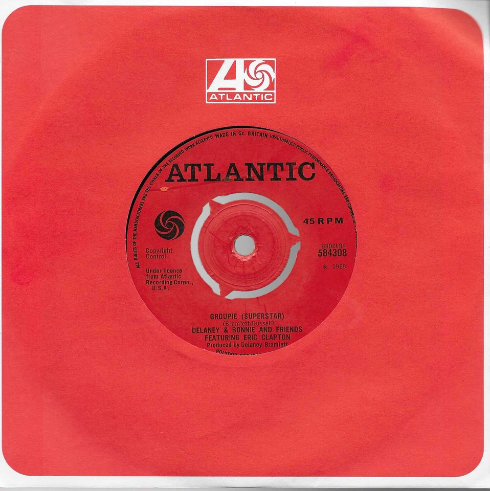 Delaney & Bonnie & Friends "Comin' Home" 7" Vinyl Rock UK Atlantic 584308 - Image 2 of 2
