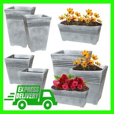 Venice Trough, Square or Tall Flower Planters Ideal For Patio, Home & Balconies