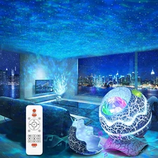 Stars & Galaxy White Noise Bluetooth Speaker Bedroom Projector & Remote Control 