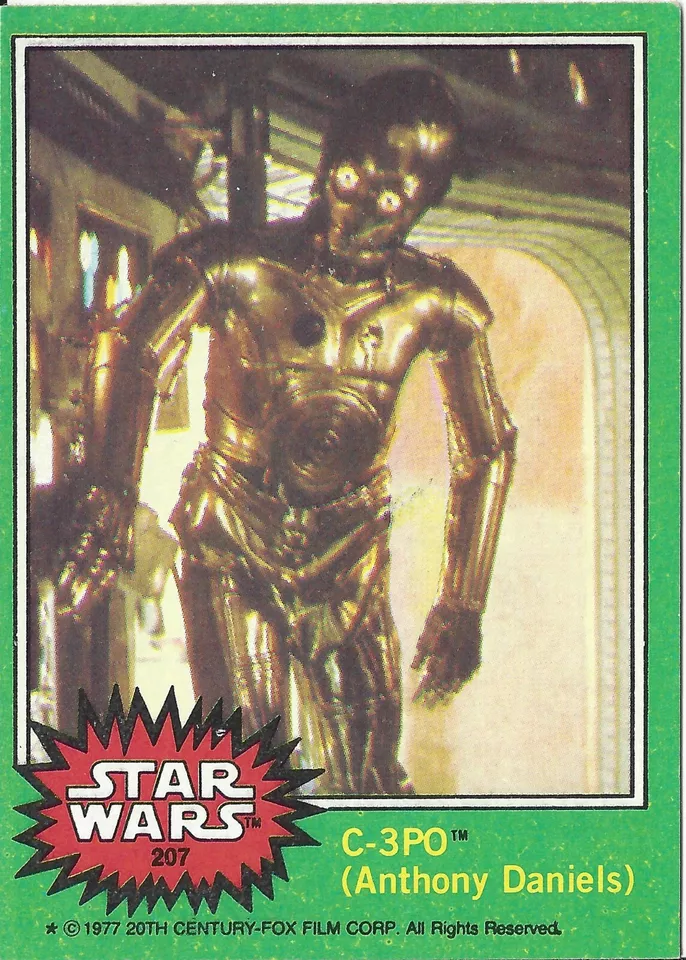 くすみ水色 【7A C3-PO】 激レアSSP カード Topps Star Wars