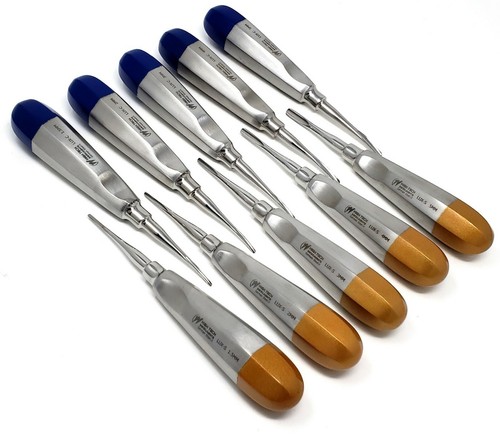 German 10 Pcs Straight Dental Surgery Extraction Luxating Elevator-1.5MM to 5MM - Picture 2 of 5