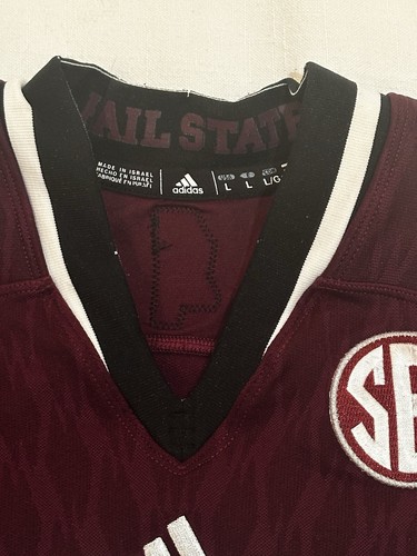 2015 Mississippi State Bulldogs Game Used Game Worn Adidas Large Football Jersey - 第 5/6 張圖片