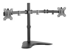 Techly Supporto da scrivania per 2 Monitor 13-32'' con base