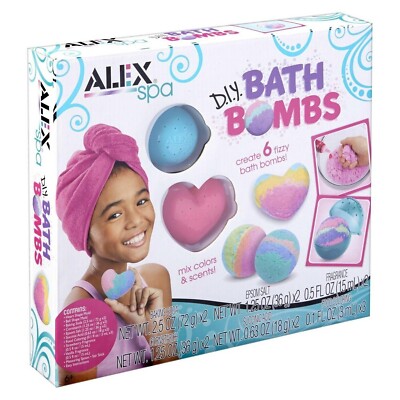 ALEX  Toys, Spa DIY Bath Bombs- Kids Can Create 6 Fizzy Bath Bombs