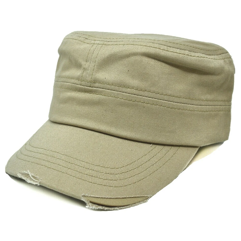 Gorra de Verano para Hombres Sombrero del Ejército Cadete Castro Patrulla Militar Béisbol Camuflaje Algodón Gorras Foto 3 de 4