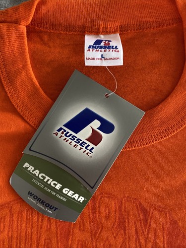 Russell Athletic Florida A & M Rattlers Men’s Large Orange T Shirt NWT - Picture 6 of 8