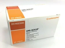 50 Smith & Nephew 402300 UNI-SOLVE Adhesive Remover Wipes Exp. 2027-29 *NOTE