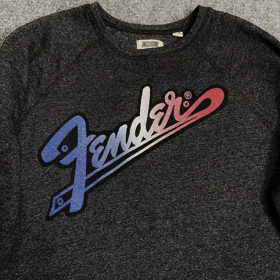 Sudadera Fender Guitar Tailgate para mujer mediana logotipo gráfico gris oscuro Foto 3 de 4