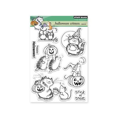 Penny schwarz klare Briefmarken - Halloween Critters 30-185