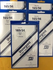 SHOWGARD STAMP MOUNTS - 165/94 ( BLACK ) - FIRST DAY COVERS  #6 - 5 PACK SPECIAL