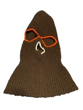 Vintage Knit Full Face Ski Mask 3 Hole Adult Size Winter