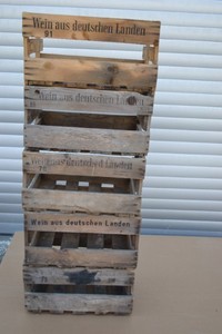 6 Alte Deutsche Weinkisten B Ware Weinstiege Holzkiste Basteln Shabby Chic Ebay