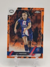 2022-23 Topps Chrome Women’s UEFA Lieke Martens #40 Inferno Refractor /75 PSG