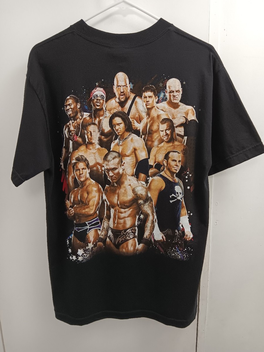 2008 WWE/ ミステリオ 総柄 レスリング Tシャツ 2008 WWE/ ミステリオ 総柄 レスリング Tシャツ