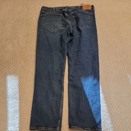 Levis 505 Herrenjeans 38x32 blau entspannt gerade Denimhose Arbeit Baggy EUC - Bild 7 von 7