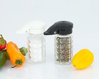 Moisture Proof Salt & Pepper Shakers, Black & White Lids Spring Loaded, No Clog, on sale Moisture Proof Salt & Pepper Shakers, Black & White Lids Spring Loaded, No Clog, on sale