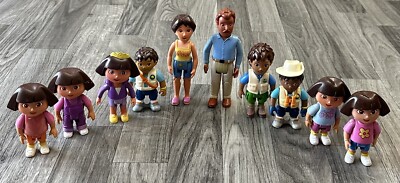 Mattel Viacom Dora the Explorer Diego Family Dollhouse Posable
