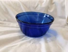 Vintage Anchor Hocking Ovenware Cobalt Blue Glass Mixing Bowl - 2.5qt USA
