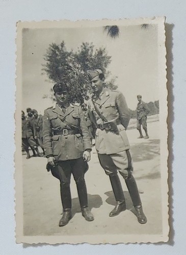 09035 Foto d'epoca 135 - II GM - soldati italiani - cm 6 x 8.5 - 第 1/4 張圖片