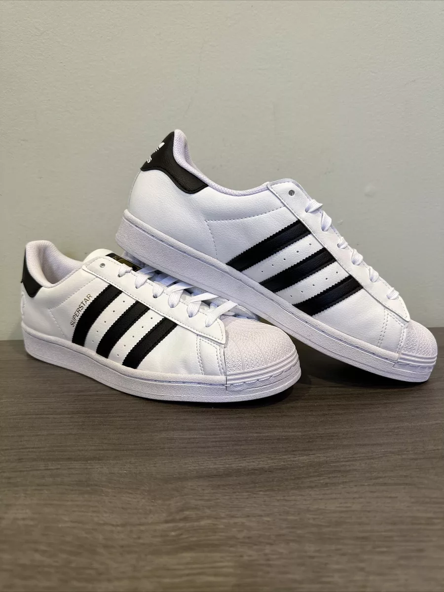 Adidas Originals Superstar Mens Vegan Cloud White Sneakers Men\'s Size 9 and  10 | eBay