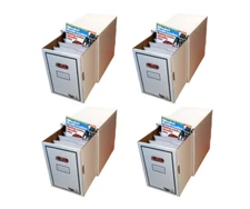 4 Magazine/Document Storage Box with Drawers & Dividers Magazine Drawer Box