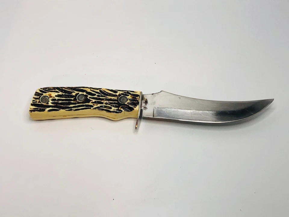 Cuchillo Bowie Tramontina Brasil raro mango de 4 pulgadas hoja de 5 pulgadas ☼ Foto 4 de 4