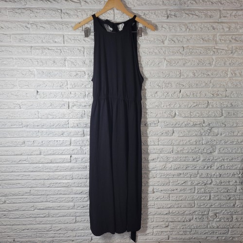 Shein Curve 3XL Black Faux Wrap Dress Plus Size Midi Belted Pleated Sleeveless