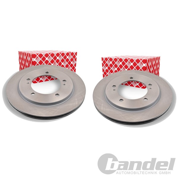 2X febi Bremsscheiben Ø287Mm Vorne Passend FÜR-image