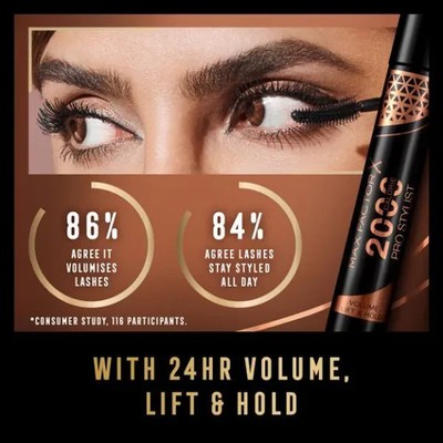 Max Factor 2000 Calorie PRO Stylist Black Mascara 9 ml schwarz neu kartoniert