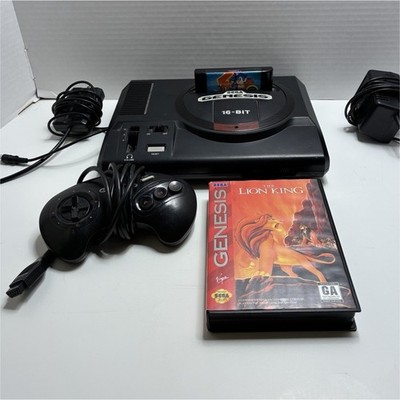 SEGA Genesis Model 1 Console Bundle w/ Controller, Cords, Lion King, and Sonic 2