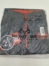 Realtree Camouflage Colosseum Gray Orange Light Loose Pullover Windshirt, XL New