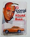 Vintage CORGI JUNIOR Diecast KOJAK 1968 BUICK TOY CAR Universal City Studios 68
