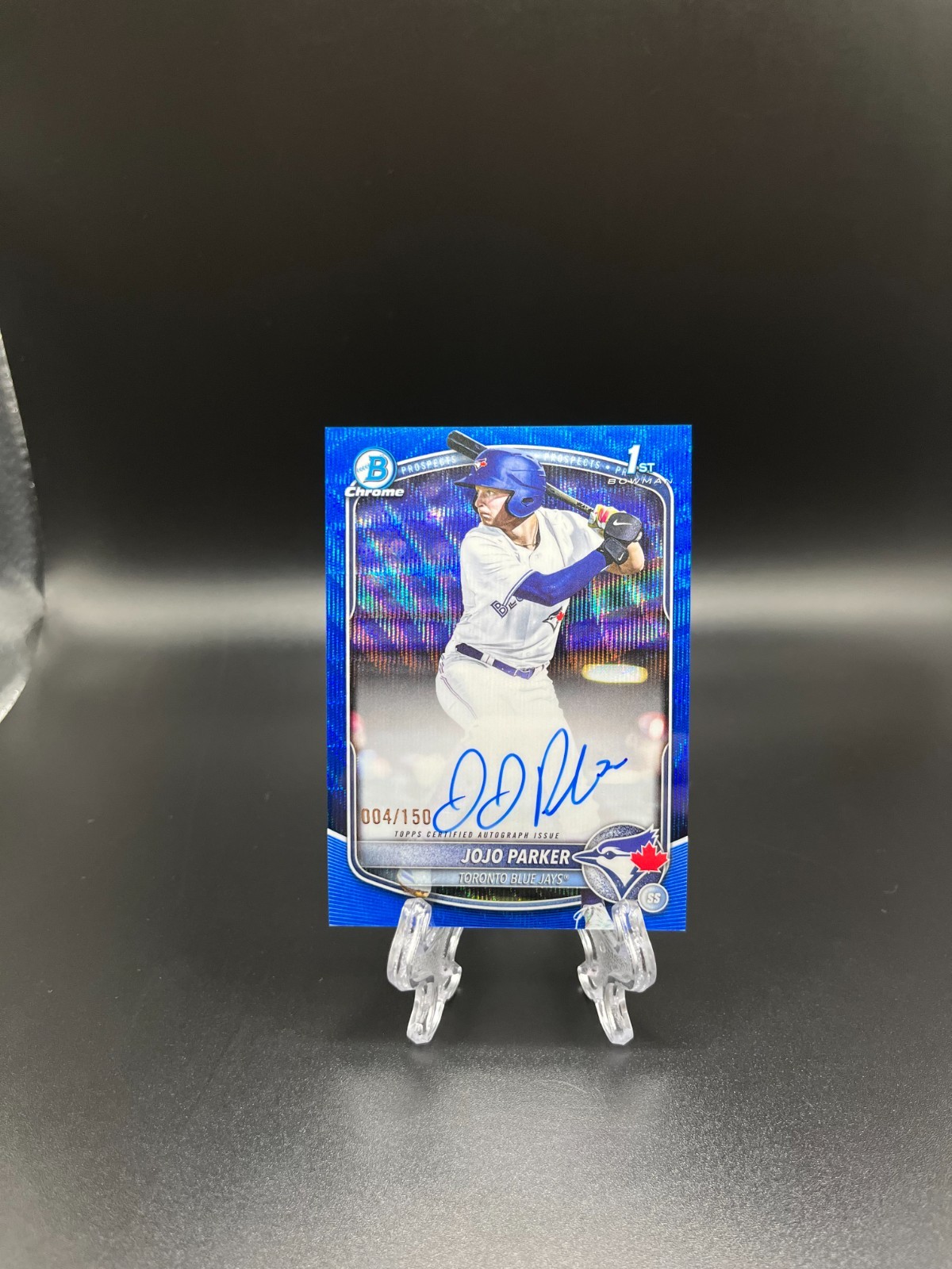 2025 Bowman Draft Chrome Prospect Autographs JoJo Parker #CPA-JP Blue Wave /150