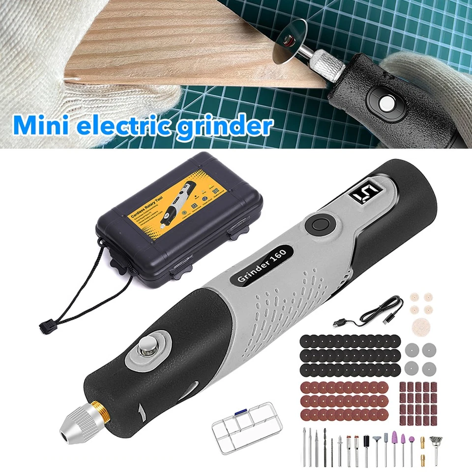 113Tlg Mini Multifunktionswerkzeug Akku für Mehrzweck Drehwerkzeug 18000U/min DE - Bild 2 von 4