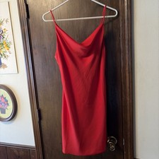 Womens Size Medium Red Urban Outfitters Slip Dress