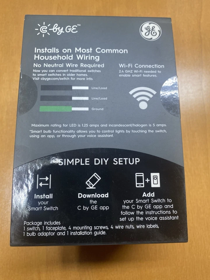 = C By GE On/Off Smart Switch Makes Any Bulb Smart CSWONBLBWFINN/STIP - Image 2 of 4