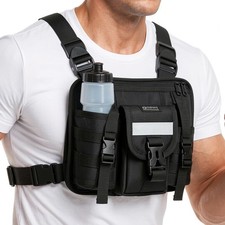 Sports Chest Pack for Men Women, Running Vest Bag Reflective Gear, Tactical V...