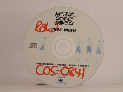 PHAT MOFO AFTER SOME WORDS (Y1) 4 Track Promo CD Single including Plastic Sleeve