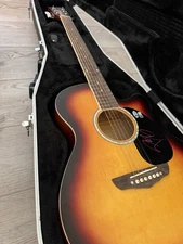 Autographed Post Malone Acoustic Guitar Casme Beckett Certified with case 