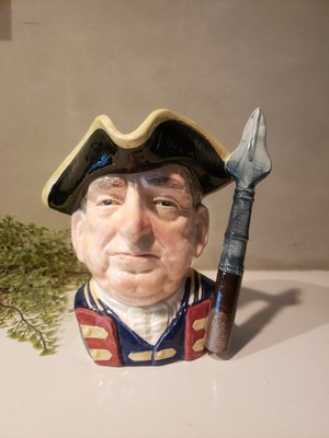 MINT Royal Doulton Toby Jug. Character Jugs From Williamsburg ''Guardsman''