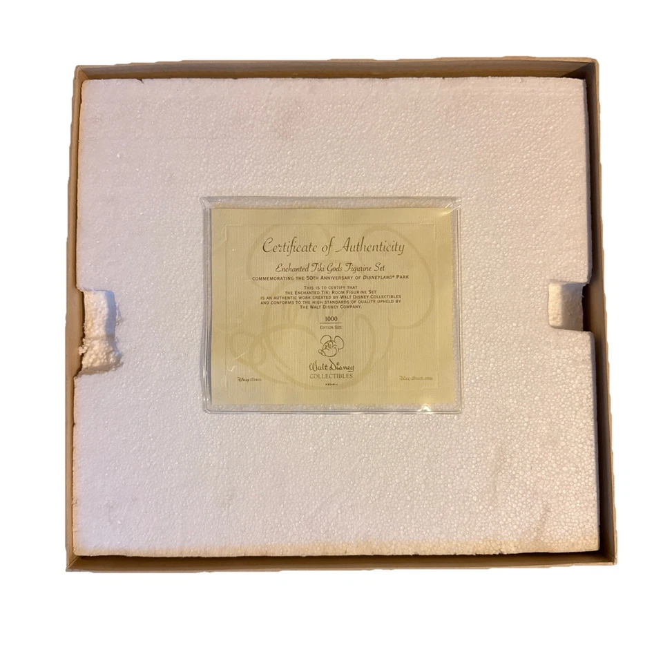 Juego de estatuillas de dioses tiki encantados de Disneyland solo 1000 hechas RARAS Foto 4 de 4