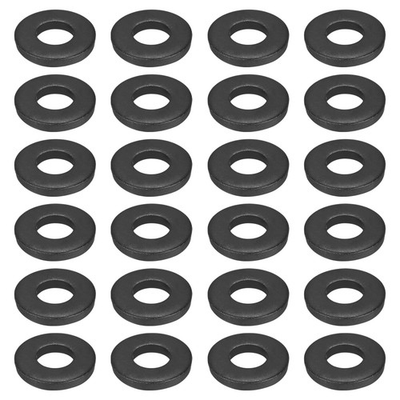 #ad #ad 24 Pcs Carbon Steel Flat Washer Fits M18 x 40mm x 6mm Black Washer Fits $53.44