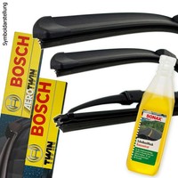 Bosch Scheibenwischer Wischer Vorne + Hinten FüR Vw Polo 6N + Sonax Reiniger