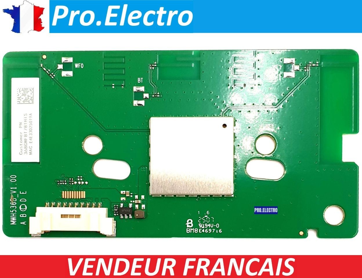 Carte wireless Wifi TV Philips MWH536B pour châssis 65OLED760