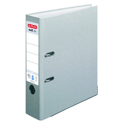 Herlitz Ordner maX.file nature plus, Spezialpapierbezug, Kantenschutz, standfest