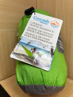Cascade Oasis 2 Person Travel Double Hammock Green
