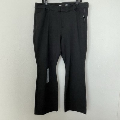Old Navy Pants Womens 18 Gray High-Rise Pixie Flare Secret Smooth Pockets NEW