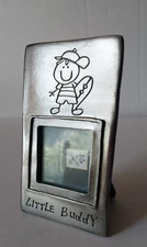 Forget Me Not Pewter Picture Frame "Little Buddy" 2"x 2" Skateboard