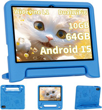 2026 Upgraded Android 15 Tablet, 10Inch Kids Tablet, Octa-Core CPU, 10GB 64GB 1T
